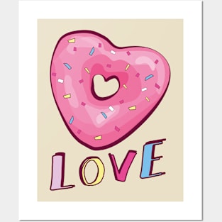 A doughnut with love Posters and Art